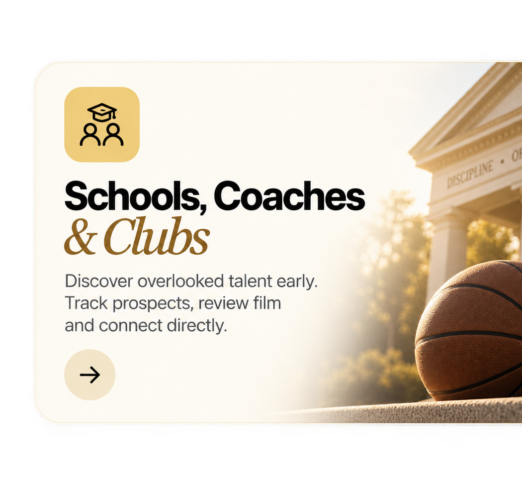 Schools, coaches and clubs: discover talent, review film and connect directly